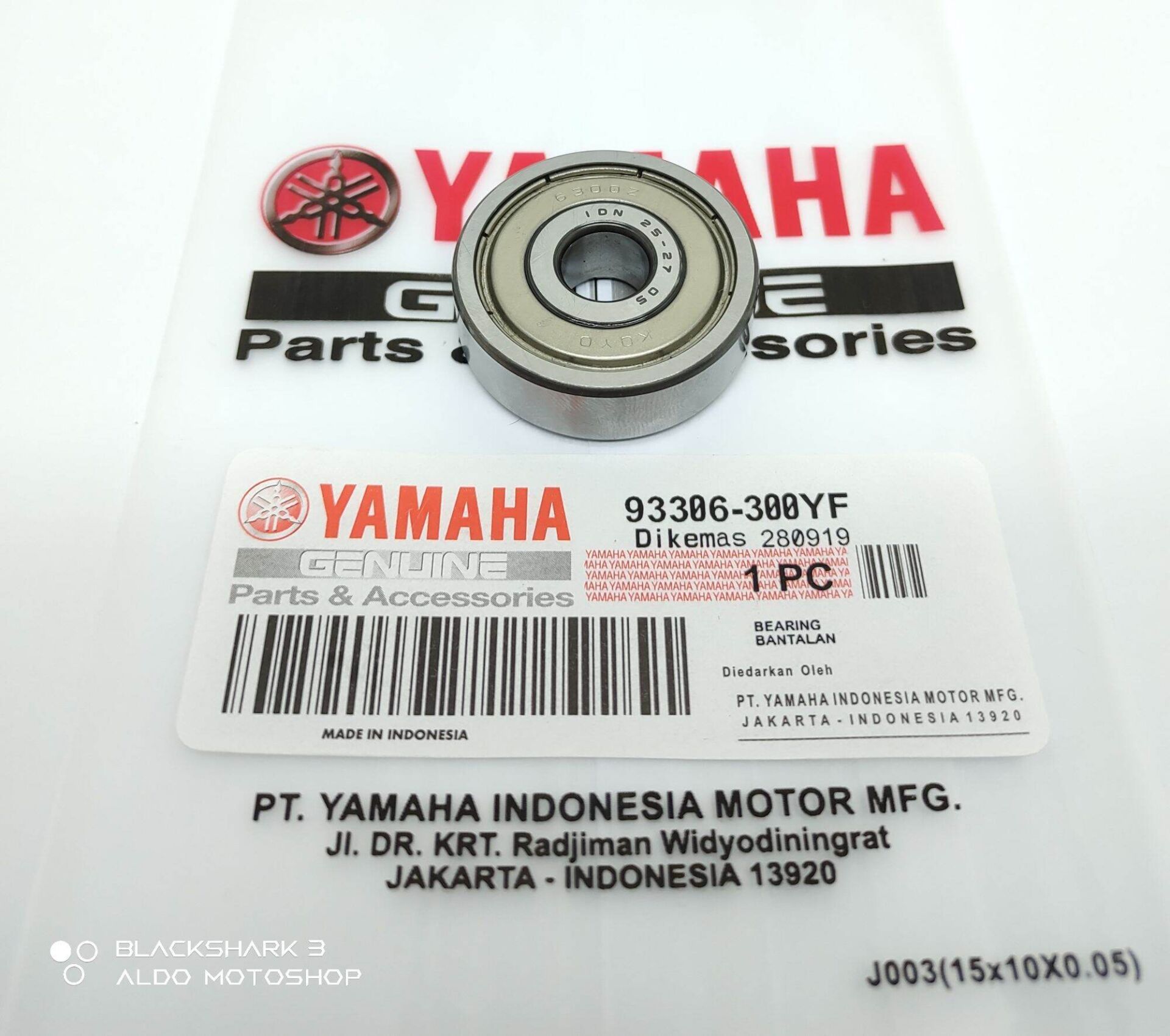 Nmax 125-155 Orijinal Ön Teker Rulmanı 93306300YL00