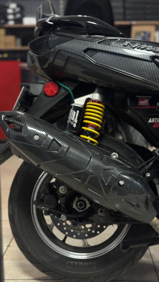 Nmax 125-155 2021-25 1.Model Egzoz Koruma Karbon Kapak