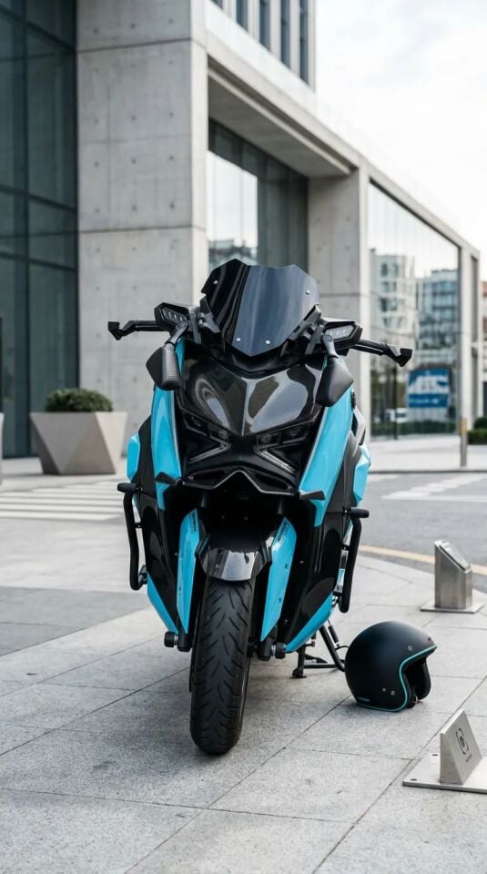 Xmax Tech-Max 2024 R25  6. Model Karbon  Kısa Şeffaf  Ayna Cam Seti