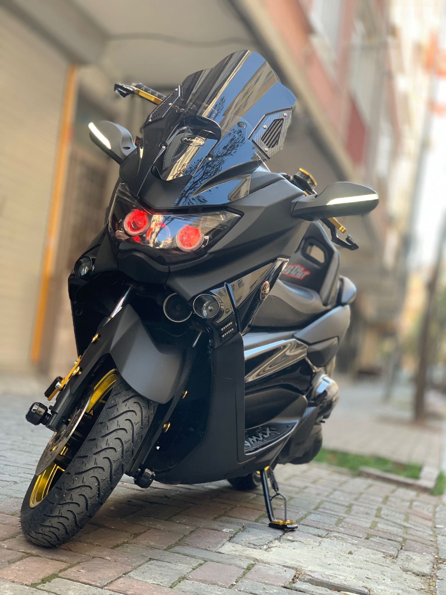 Nmax 125-155 2015-20 Razzo Füme Spor Ön Cam