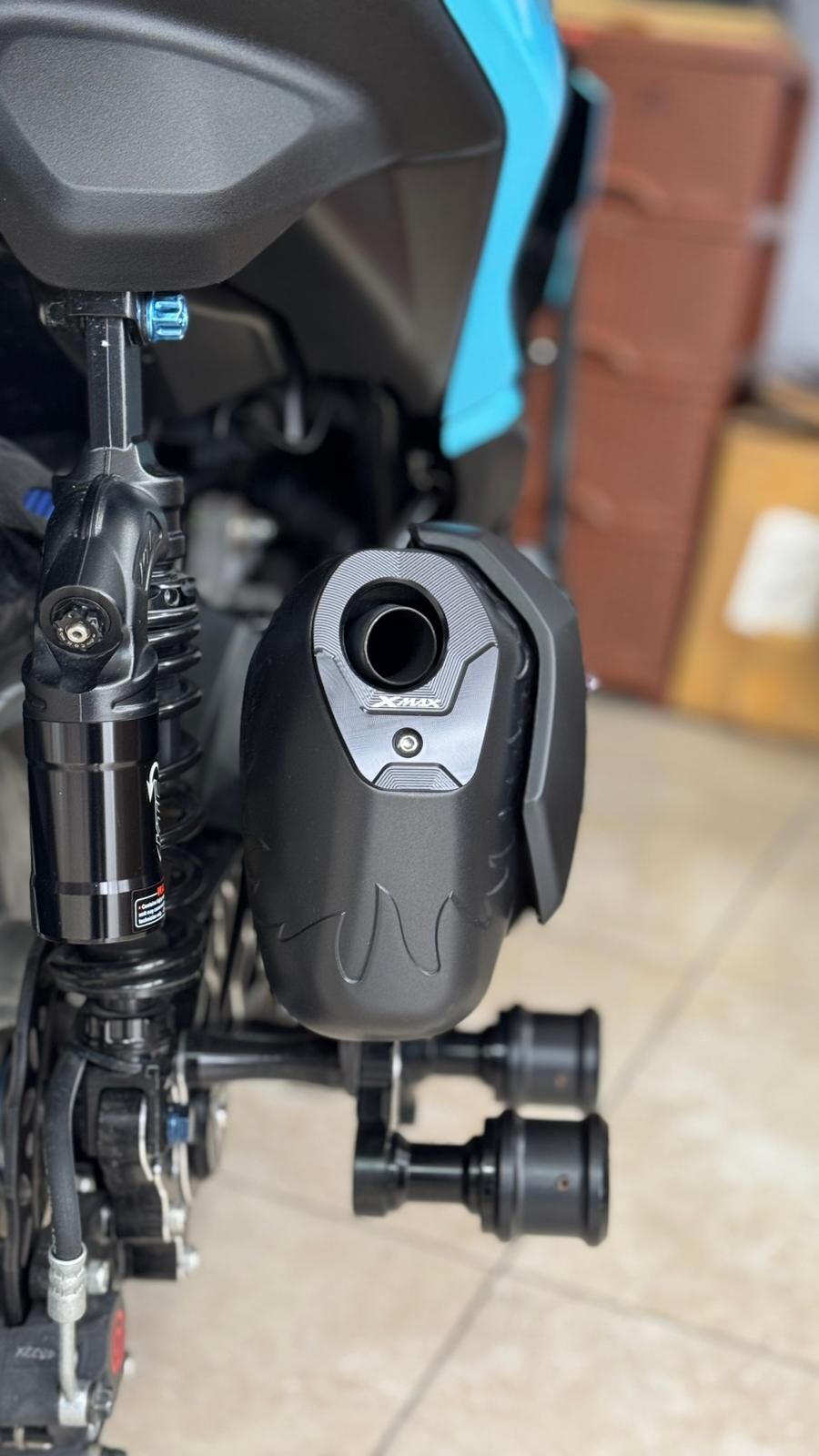 Xmax 250-300 2018-24 Egzoz Uç Ve Dekor Metal Kapak Seti