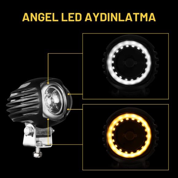 Nukrotech City 15W Motosiklet Sis Farı Seti