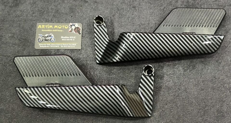Üniversal Naked Scooter H2 Carbon Kanat Ayna Seti New Model