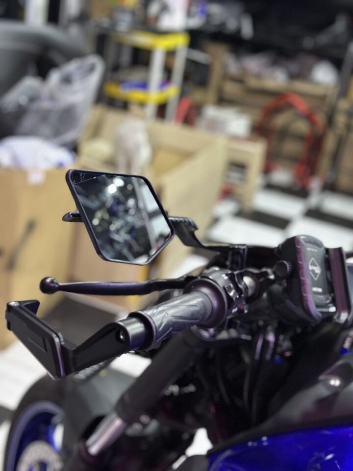 Üniversal Naked Scooter H2 Carbon Kanat Ayna Seti New Model