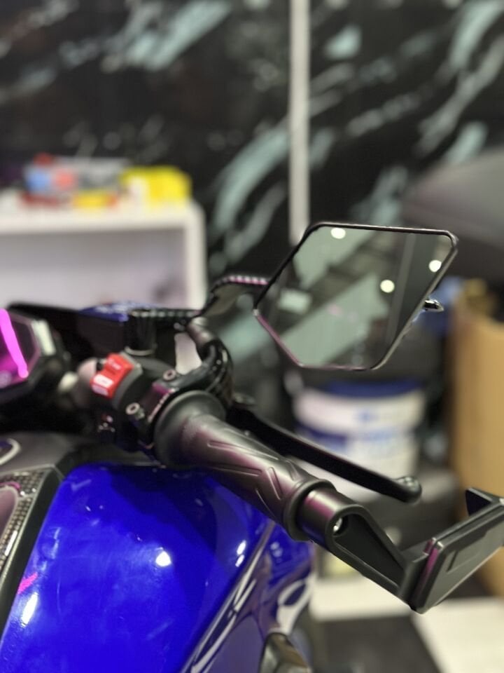 Üniversal Naked Scooter H2 Carbon Kanat Ayna Seti New Model