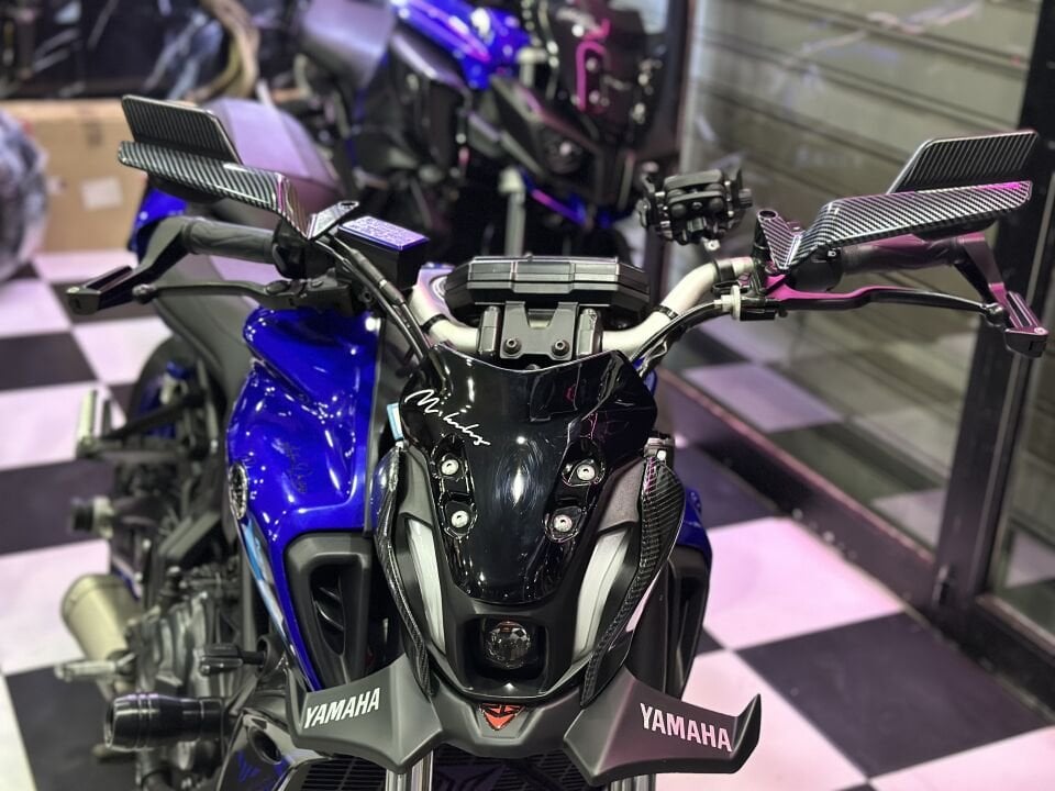 Yamaha Mt-07-Mt-09 H2 Karbon Kanat Ayna Seti New Model