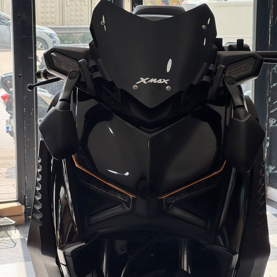 Xmax Tech-Max 2024-26 7. Model R25 Karbon Kısa Ayna Siyah Cam Seti