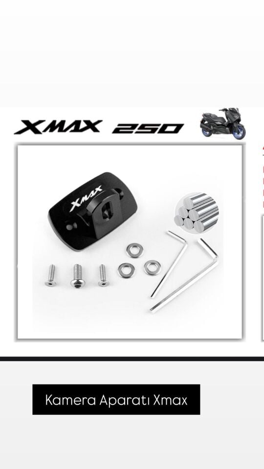 Xmax 250 2018-25 Hid. Kapak Kamera Aparatı