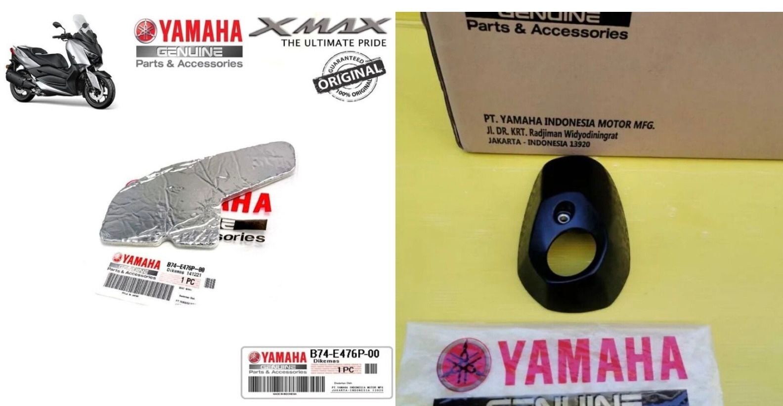 Xmax 250-300 2018-2024 Egzoz Uç Kapak Seti