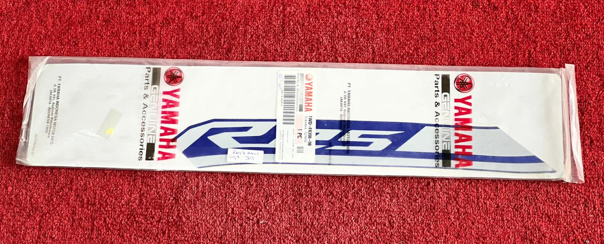Orijinal  Yzf R25 2017 Race Blue Üst Sol Grenaj Sticker 1WDF839800
