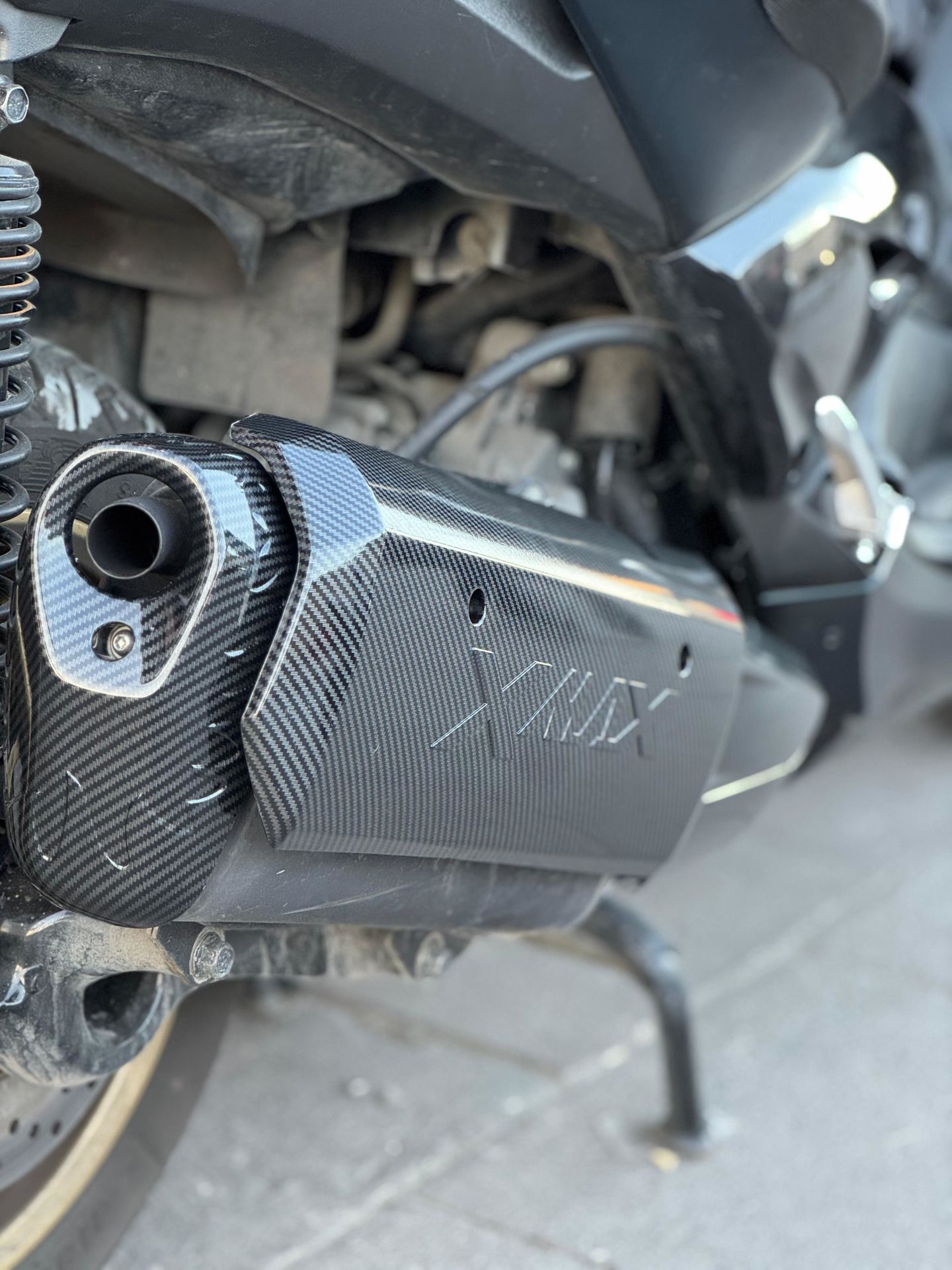 Xmax 250-300 2018-24 Karbon Egzoz Koruma Kapak Seti