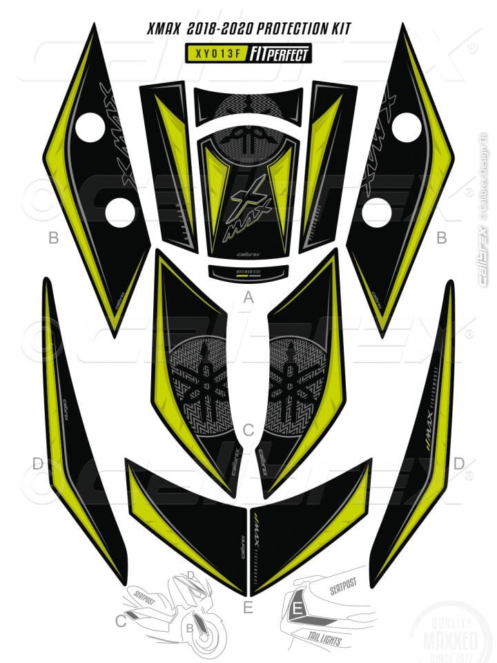 Xmax 250-300 2018-23 Tank Pad Seti 13 Parça