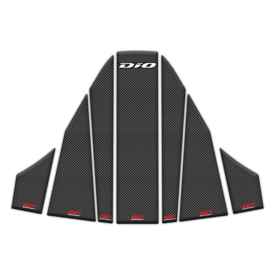 Honda Dio 110 Tank Pad Seti Karbon