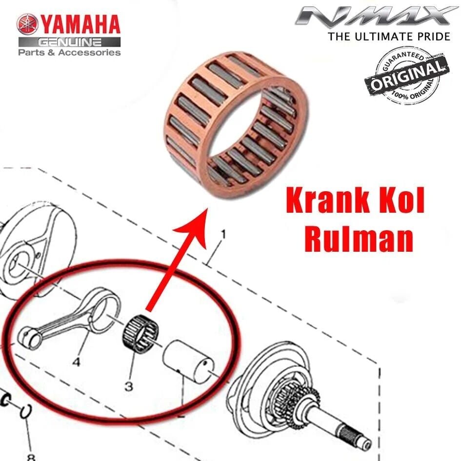 Yamaha Nmax 2015-2020 Orijinal Krank Rulmanı 93310528YK