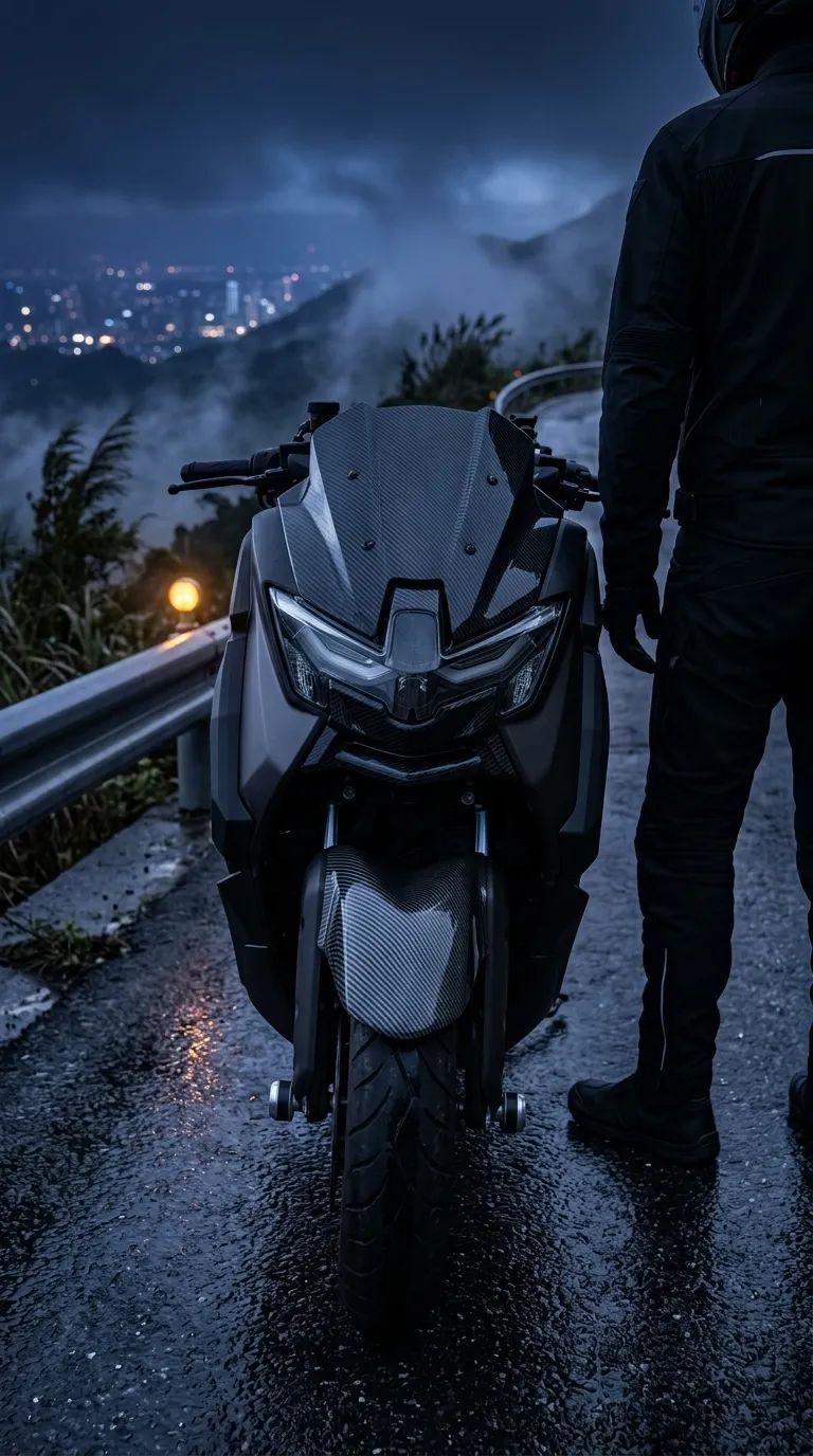 Nmax 125-155 2025-26 Karbon Ön Çamurluk Kapak