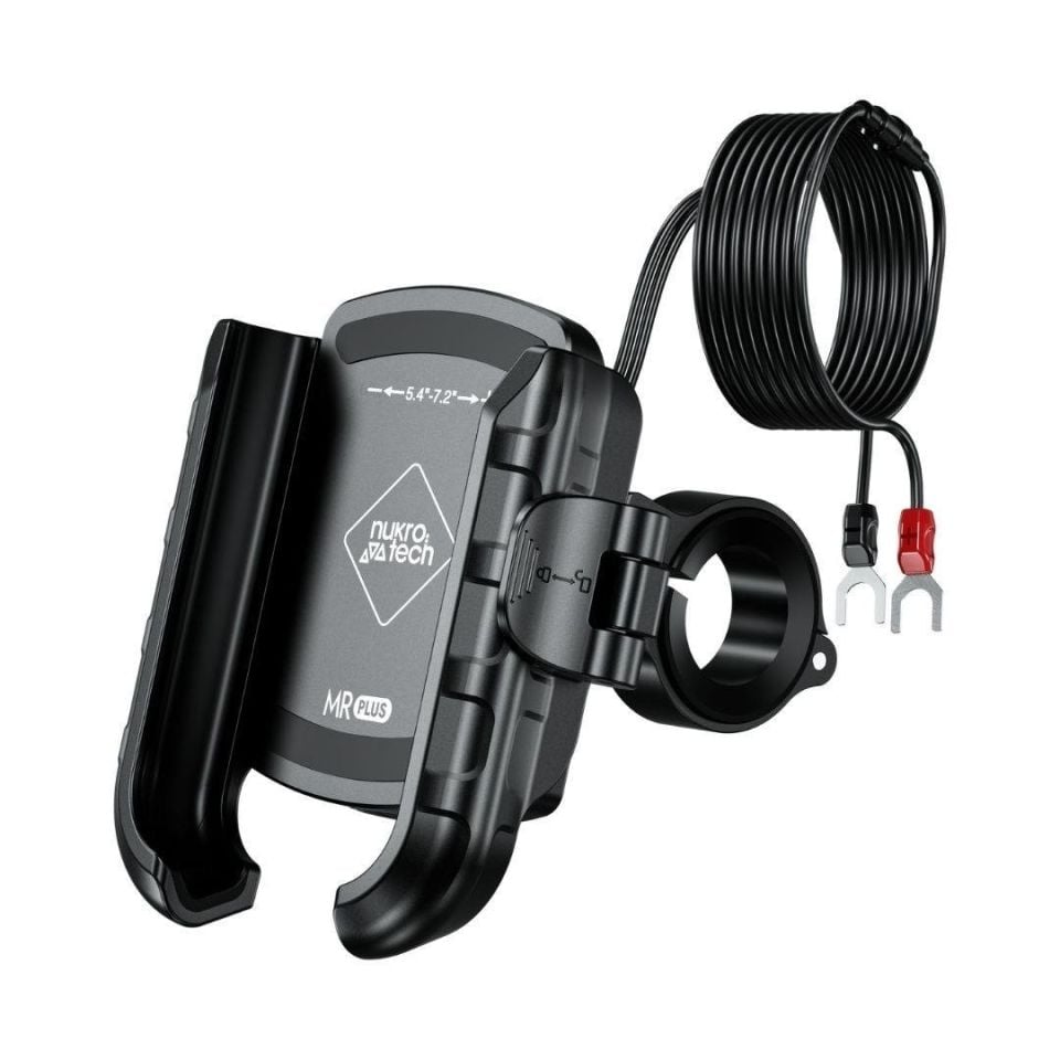 Nukrotech MR PLUS TYPE C Şarjlı Motosiklet Telefon Tutucu